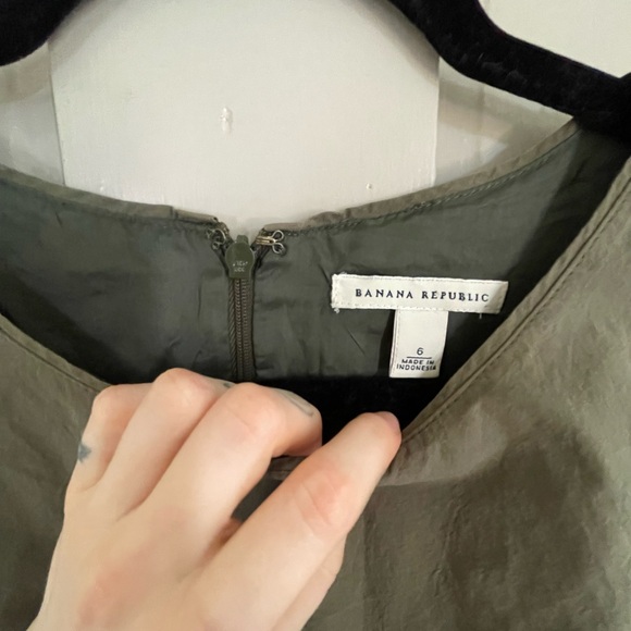 Sage Olive Green Sleeveless Sheath Midi Dress for Office Work Business Casual - Picture 8 of 9